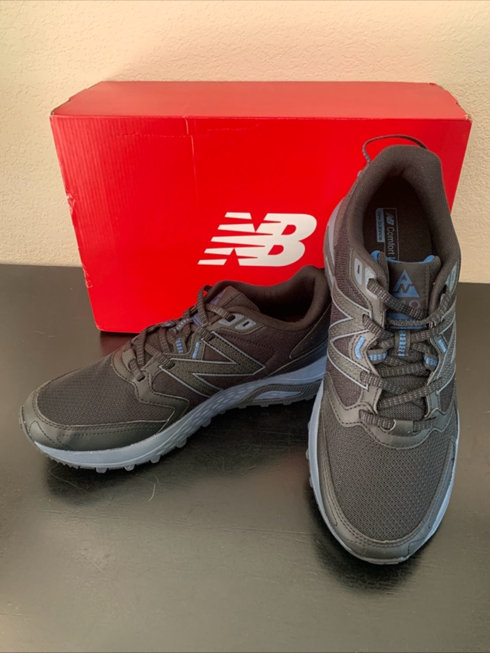 New Balance 410 Running Shoes Size 10 Men's Black MT410CK5 NIB